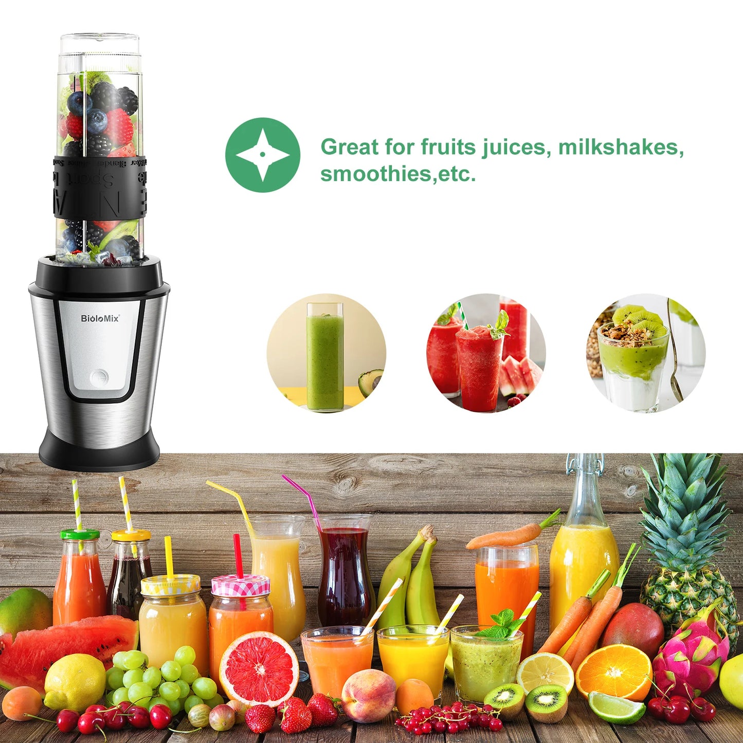 BioloMix 3-in-1 Multifunctional Food Processor