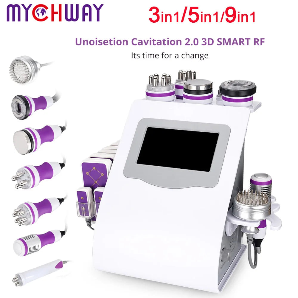 5/6/9 in 1 Cavitation Body S shape Machine Beauty Device Facial Massager