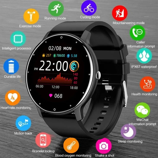 Smart Watch Bluetooth Smartwatch, Men Women Smartphone