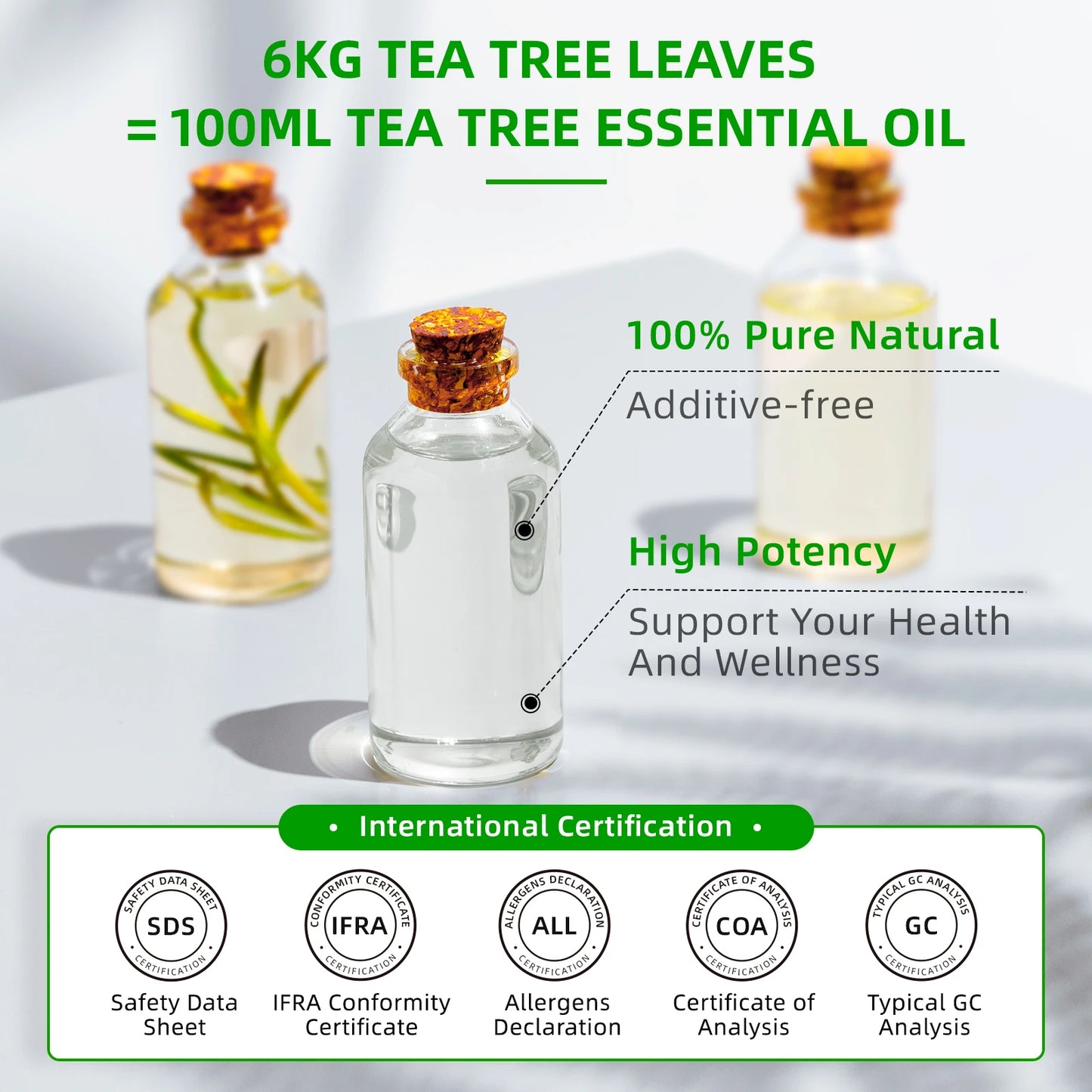 100ML Tea Tree Essential Oils for Diffuser Humidifier