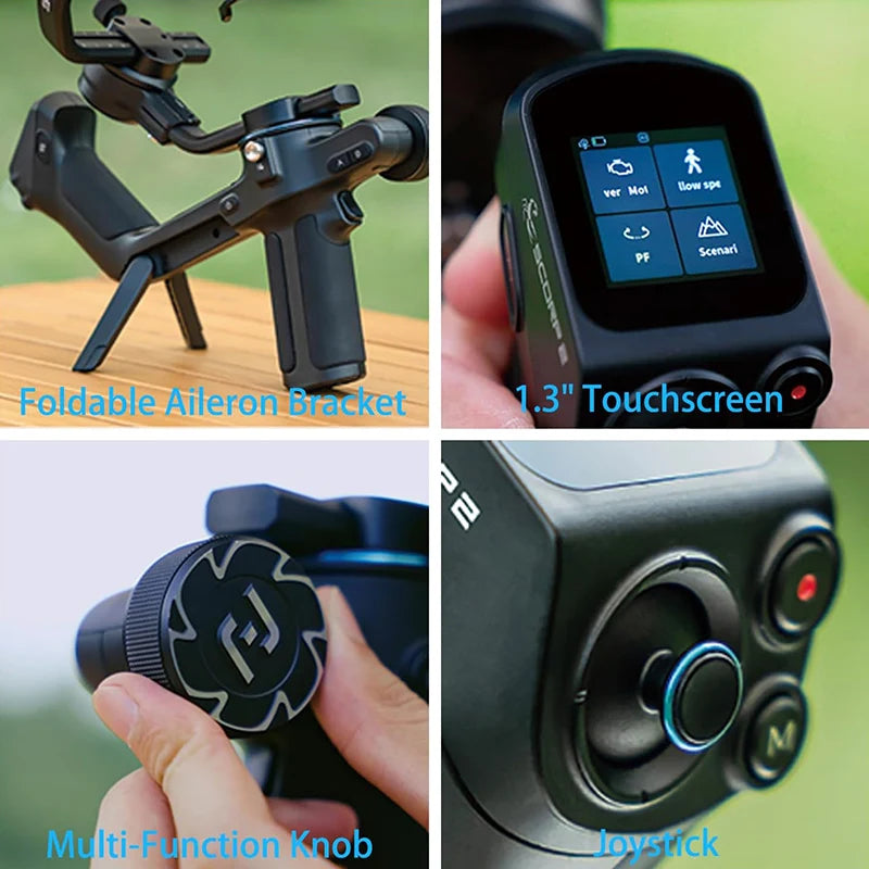 Camera Gimbal Stabilizer  Upgrade Joystick Touch Screen for Mirrorless DSLR Camera