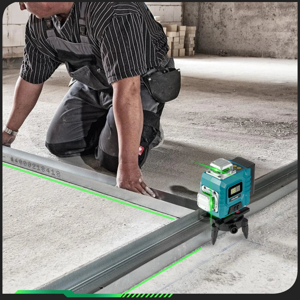 4D Green Line 360° Horizontal Vertica Laser Level