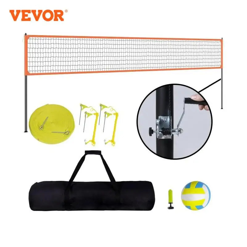 1.25-1.75inch Outdoor Portable Volleyball Net System,