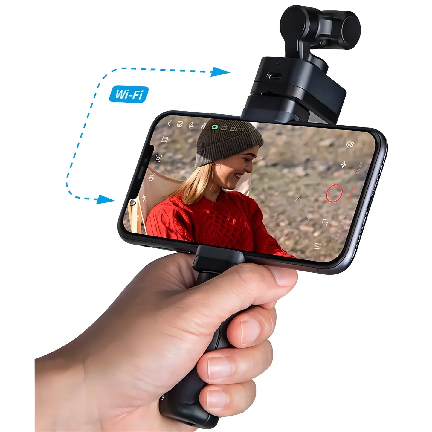 Cordless Detachable 3-Axis Stabilizer Gimbal Camera