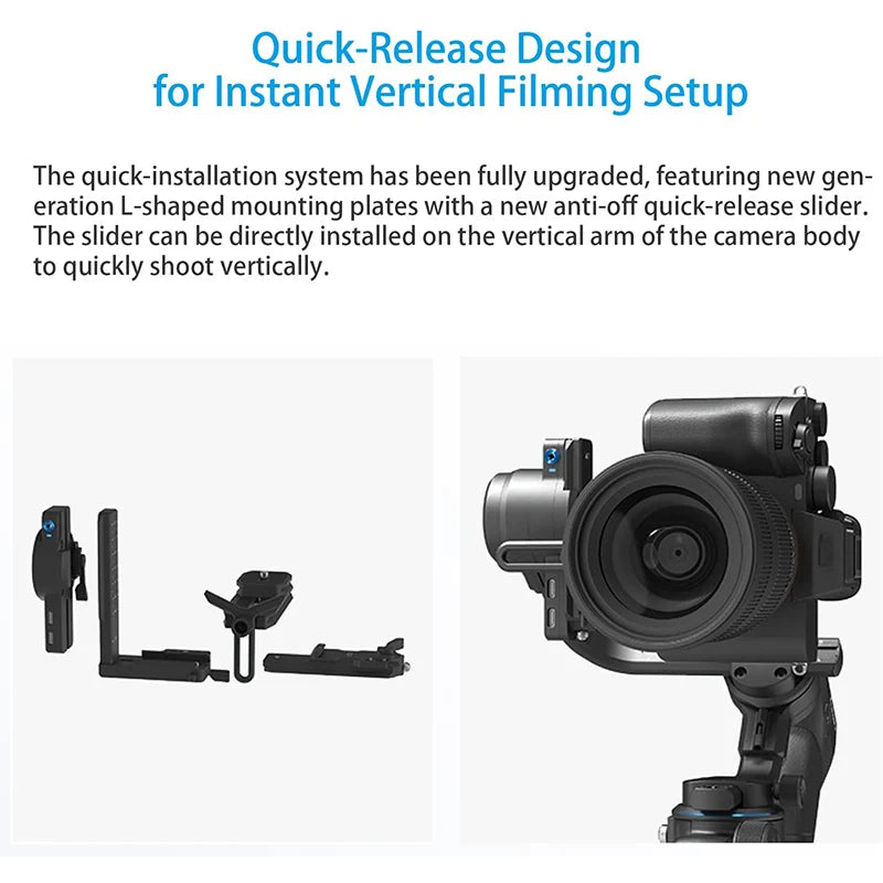 Camera Gimbal Stabilizer  Upgrade Joystick Touch Screen for Mirrorless DSLR Camera