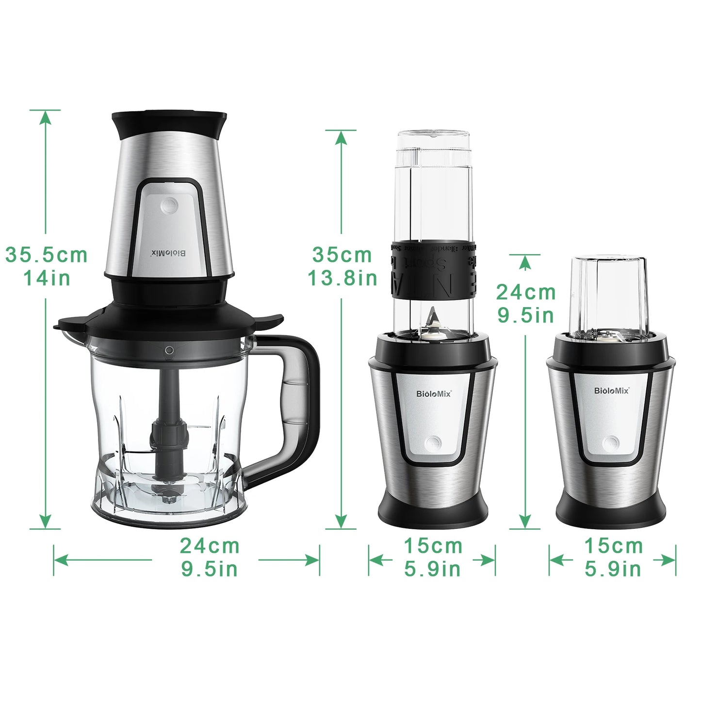 BioloMix 3-in-1 Multifunctional Food Processor