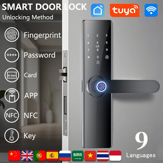 Digital Electronic Smart Door Lock With Fingerprint Smart Card