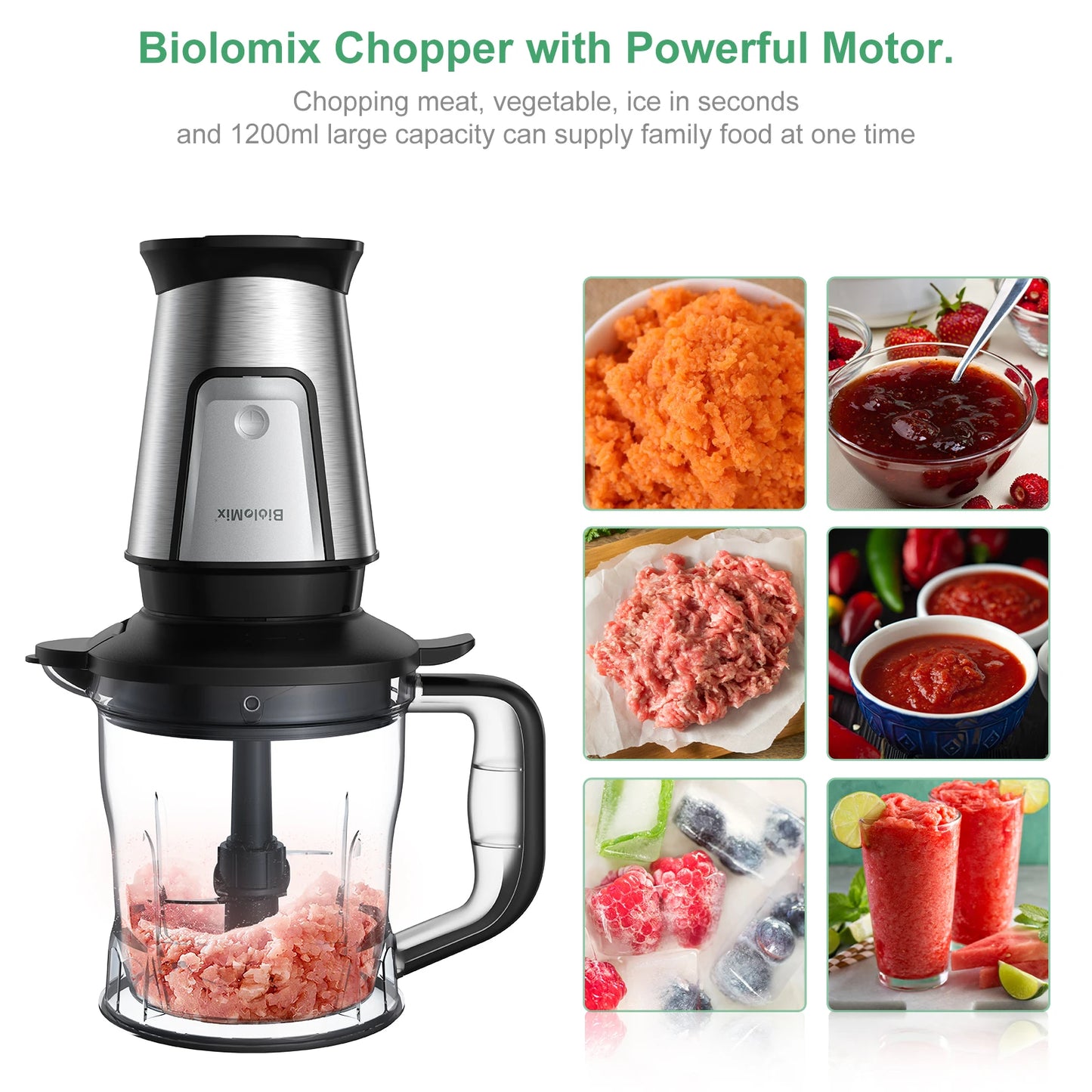 BioloMix 3-in-1 Multifunctional Food Processor