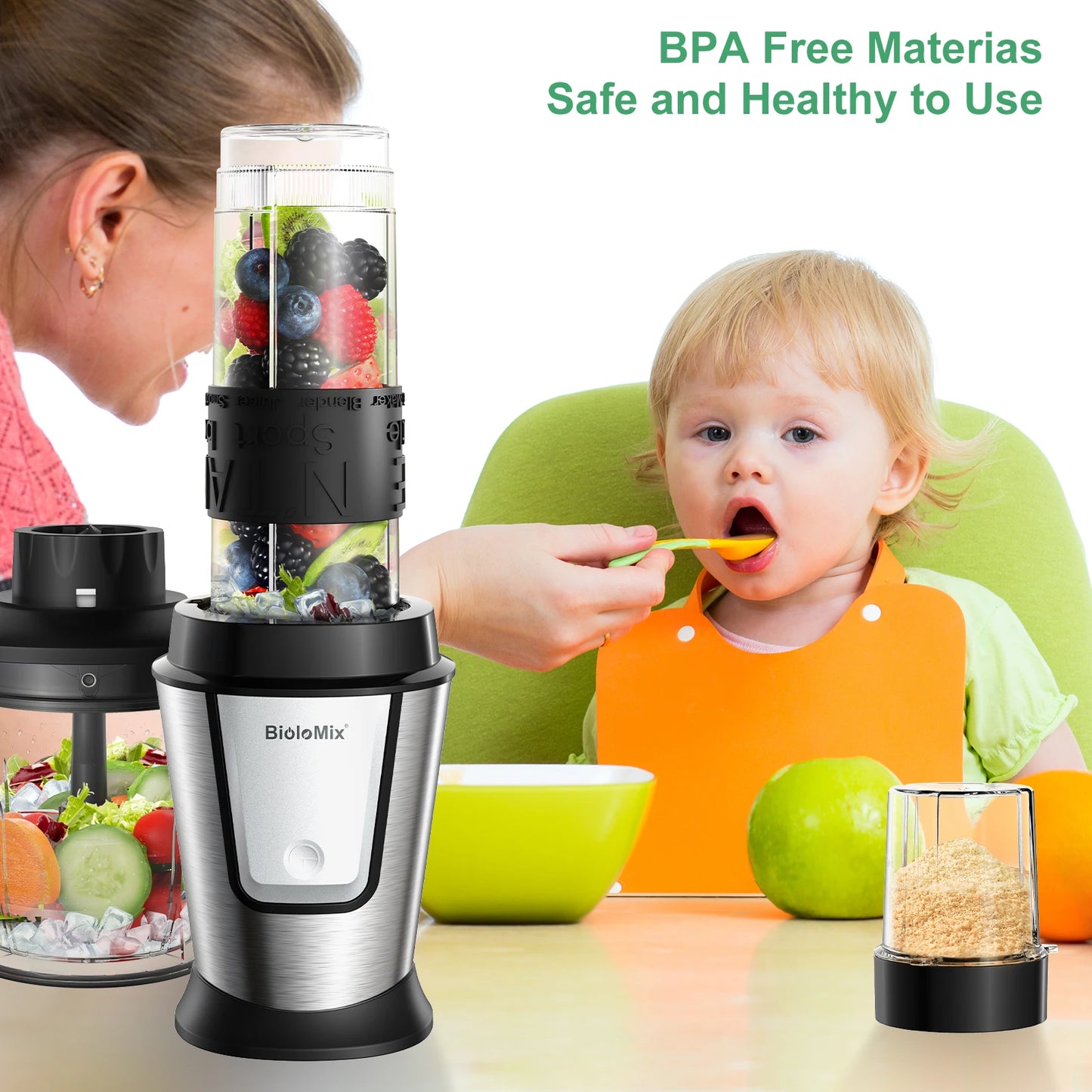 BioloMix 3-in-1 Multifunctional Food Processor