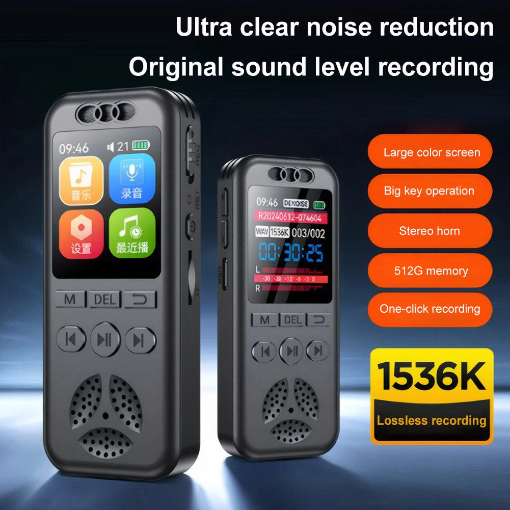 Digital Voice Recorder with Playback Voice Activated Audio Recorder