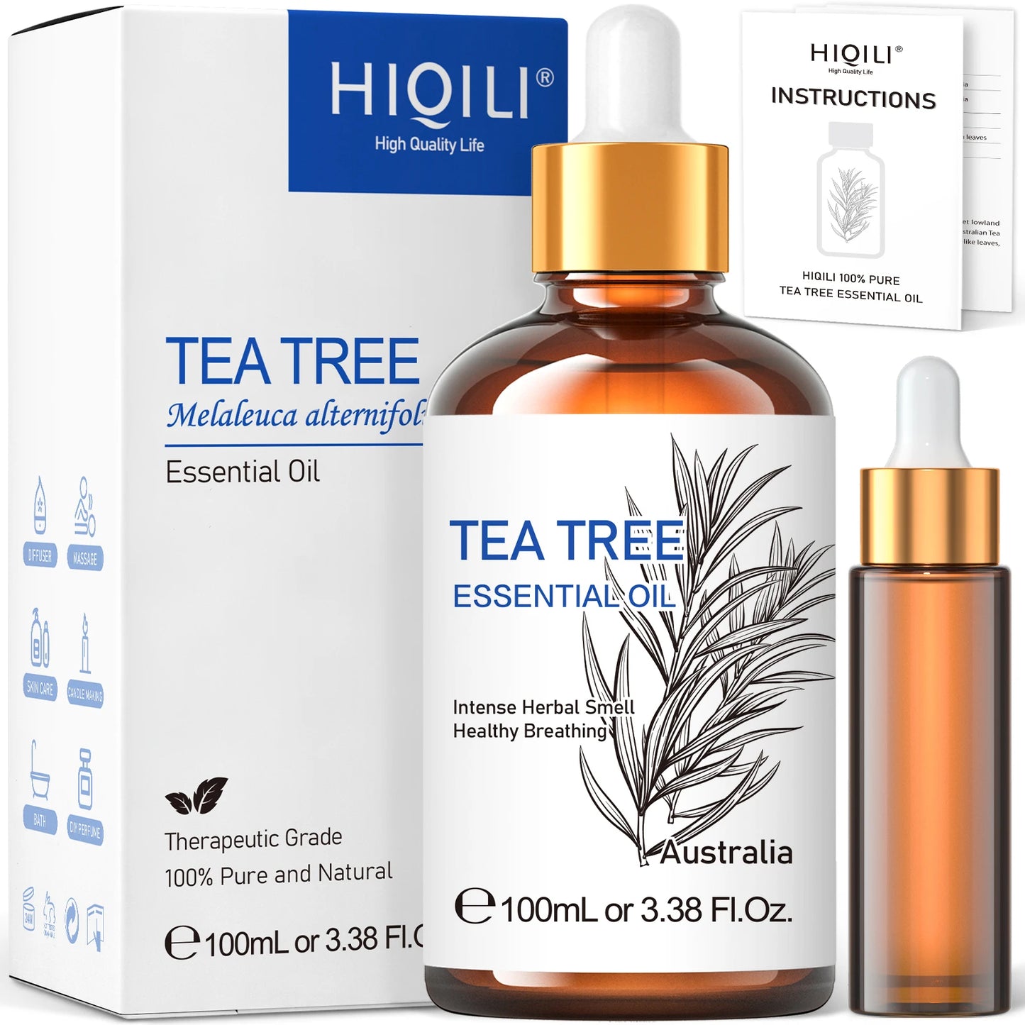 100ML Tea Tree Essential Oils for Diffuser Humidifier